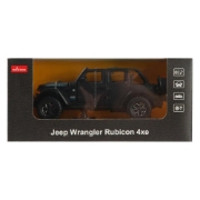 Imagine MASINUTA METALICA JEEP WRANGLER RUBICON 4XE NEGRU CU SCARA 1 LA 32