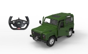 Imagine MASINA CU TELECOMANDA LAND ROVER DEFENDER VERDE CU SCARA 1 LA 14