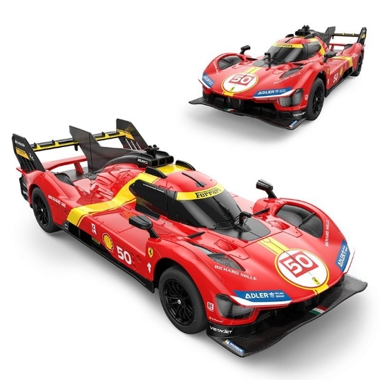 Imagine MASINA CU TELECOMANDA FERRARI 499P ROSU SCARA 1 LA 24