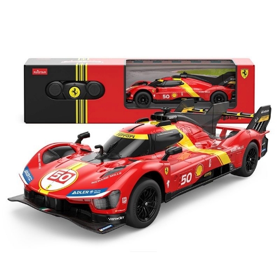 Imagine MASINA CU TELECOMANDA FERRARI 499P ROSU SCARA 1 LA 24