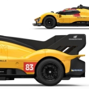 Imagine MASINA CU TELECOMANDA FERRARI 499P N83 GALBEN SCARA 1 LA 24