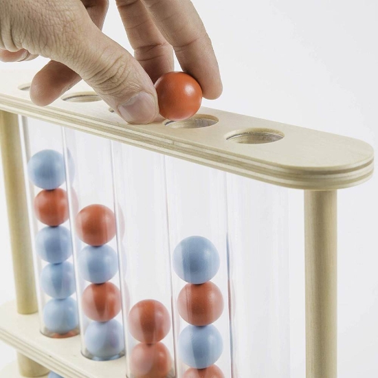 Imagine JOC MARBLES NEWTON 5 IN LINIE DIN LEMN