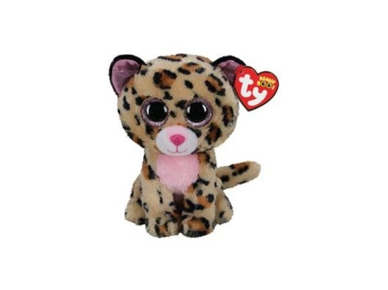 Imagine PLUS TY 15CM LEOPARD MARO ROZ