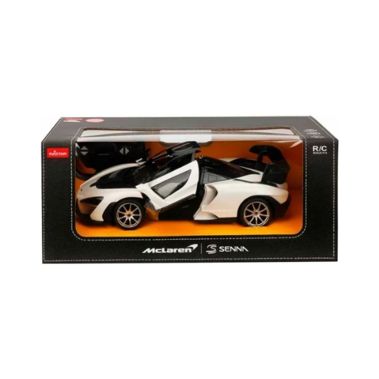 Imagine MASINA CU TELECOMANDA MCLAREN SENNA ALB SCARA 1 LA 14