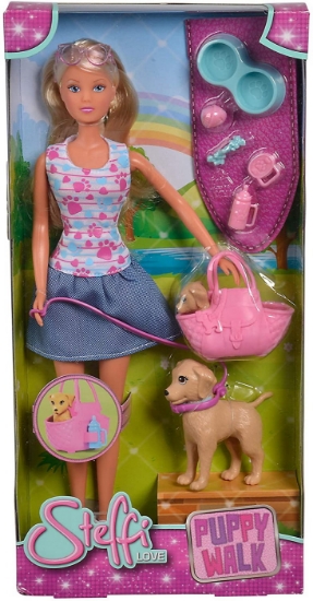 Imagine PAPUSA STEFFI LOVE CU CATELUSII LA PLIMBARE