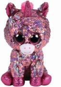 Imagine  PLUS TY 24CM BOOS UNICORNUL ROZ CU PAIETE