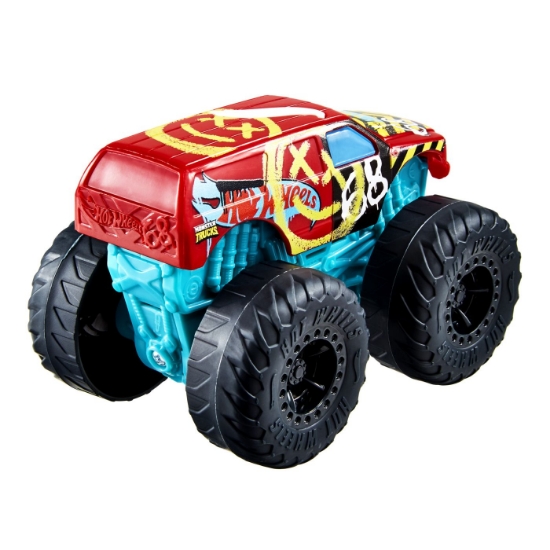 Imagine Hot Wheels Monster Truck Roarin Wreckers Demo Derby cu funcții și sunete scara 1:43