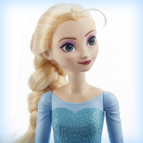 Imagine PAPUSA DISNEY FROZEN ELSA CU ROCHIE ALBASTRA