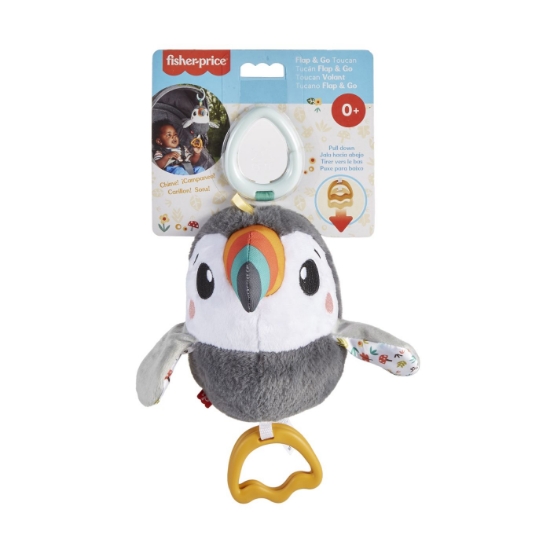 Imagine Fisher Price Jucărie Tucan de pluș – aventură tropicală pentru bebeluși zâmbitori!