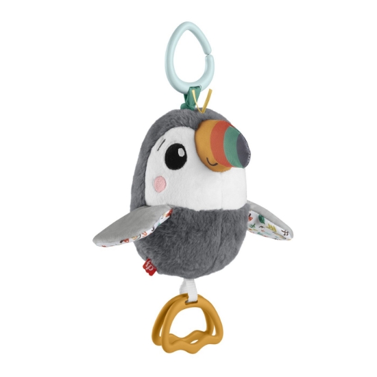 Imagine Fisher Price Jucărie Tucan de pluș – aventură tropicală pentru bebeluși zâmbitori!