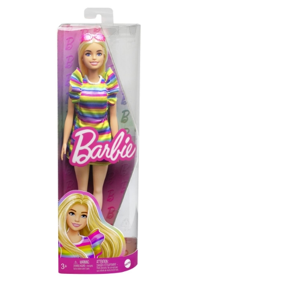 Imagine PAPUSA BARBIE FASHIONISTA BLONDA CU APARAT DENTAR