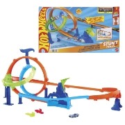 Imagine HOT WHEELS STUNT TRACKS PISTA CICLON DE LANSAREA RAPIDA CU MASINUTA INCLUSA