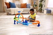 Imagine HOT WHEELS STUNT TRACKS PISTA CICLON DE LANSAREA RAPIDA CU MASINUTA INCLUSA