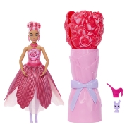 Imagine BARBIE PETAL POP SET PAPUSA BARBIE TRANDAFIR ROSU SI ACCESORII