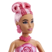 Imagine BARBIE PETAL POP SET PAPUSA BARBIE TRANDAFIR ROSU SI ACCESORII