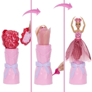 Imagine BARBIE PETAL POP SET PAPUSA BARBIE TRANDAFIR ROSU SI ACCESORII