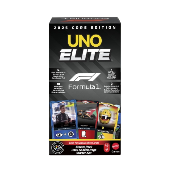 Imagine JOC DE CARTI UNO ELITE FORMULA 1 2025 CORE EDITION