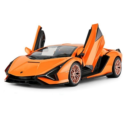 Imagine MASINA CU TELECOMANDA LAMBORGHINI SIAN PORTOCALIU CU SCARA 1 LA 14