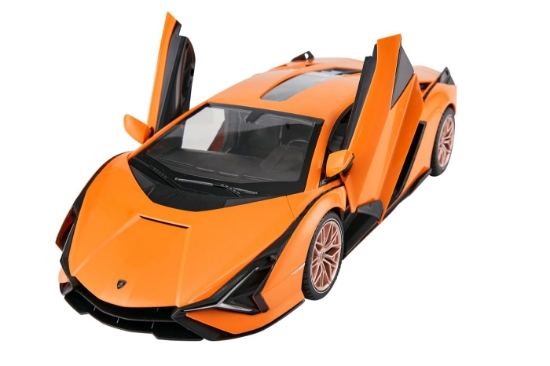 Imagine MASINA CU TELECOMANDA LAMBORGHINI SIAN PORTOCALIU CU SCARA 1 LA 14