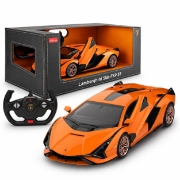 Imagine MASINA CU TELECOMANDA LAMBORGHINI SIAN PORTOCALIU CU SCARA 1 LA 14