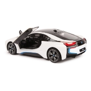 Imagine Mașină cu telecomandă BMW i8 alb, scară 1:14