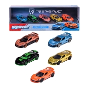 Imagine MAJORETTE SET 5 MASINUTE METALICE RIMAC NEVERA 7.5CM