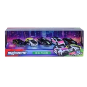 Imagine MAJORETTE SET 5 MASINUTE METALICE NEON RACER 7.5CM