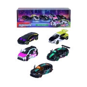 Imagine MAJORETTE SET 5 MASINUTE METALICE NEON RACER 7.5CM