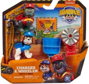 Imagine PATRULA CATELUSILOR ECHIPA RUBBLE SET 2 FIGURINE CHARGER SI WHEELER 