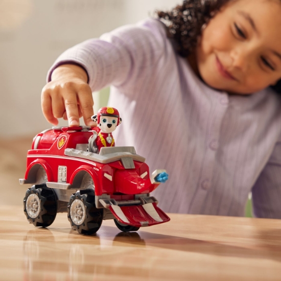 Imagine PATRULA CATELUSILOR JUNGLE PUPS SET FIGURINA MARSHALL SI VEHICUL ELEFANT