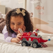 Imagine PATRULA CATELUSILOR JUNGLE PUPS SET FIGURINA MARSHALL SI VEHICUL ELEFANT
