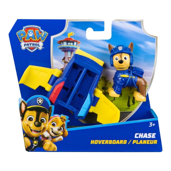 Imagine PATRULA CATELUSILOR ACTION PUPS SET VEHICUL DE SALVARE HOVERBOARD SI FIGURINA CHASE 