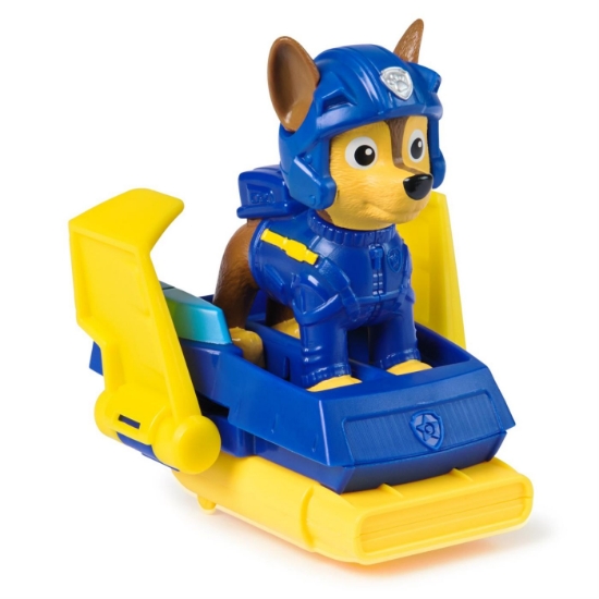 Imagine PATRULA CATELUSILOR ACTION PUPS SET VEHICUL DE SALVARE HOVERBOARD SI FIGURINA CHASE 