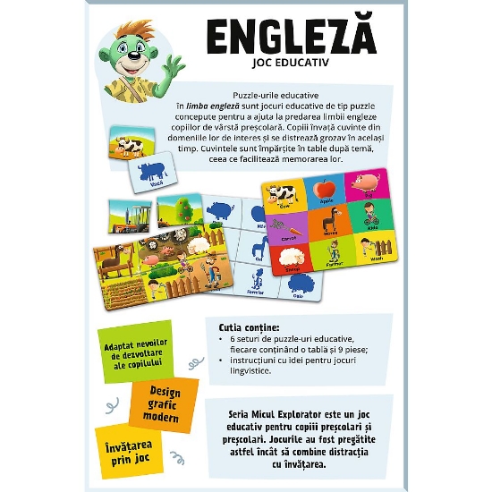 Imagine JOC EDUCATIV ENGLEZA MICUL EXPLORATOR