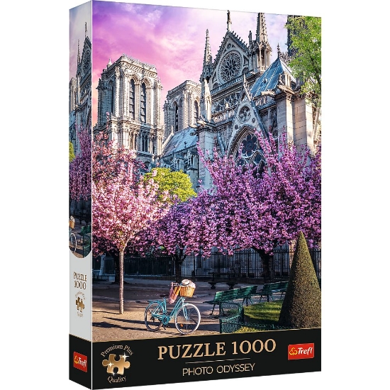 Imagine PUZZLE TREFL 1000 PREMIUM PLUS PHOTO ODYSSEY CATEDRALA NOTRE DAME PARIS
