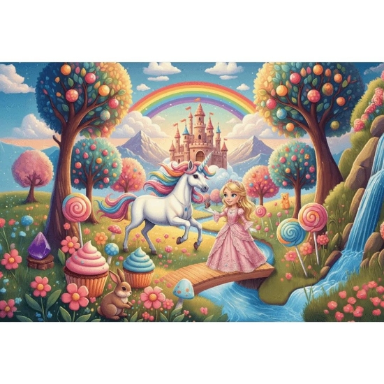 Imagine PUZZLE TREFL 24 MAXI PRINTESA SI UNICORN