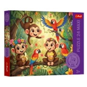 Imagine PUZZLE TREFL 24 MAXI MAIMUTE SI PRIETENI