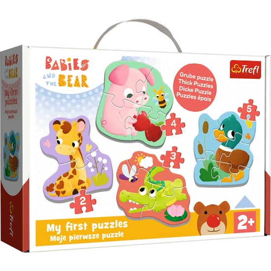 Imagine PUZZLE TREFL BABY CLASIC PUII DE ANIMALE 14 PIESE