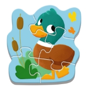 Imagine PUZZLE TREFL BABY CLASIC PUII DE ANIMALE 14 PIESE