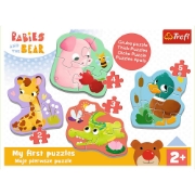 Imagine PUZZLE TREFL BABY CLASIC PUII DE ANIMALE 14 PIESE