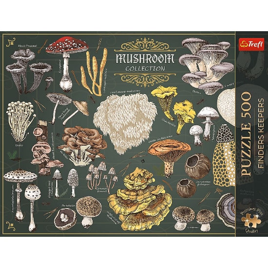 Imagine PUZZLE TREFL 500 PREMIUM PLUS FINDERS KEEPERS CIUPERCI