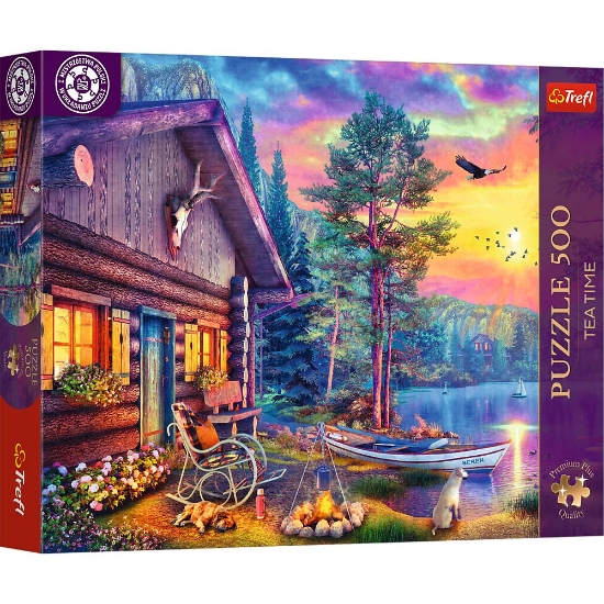 Imagine PUZZLE TREFL 500 PREMIUM PLUS TEA TIME CABANA APUS DE SEARA