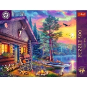 Imagine PUZZLE TREFL 500 PREMIUM PLUS TEA TIME CABANA APUS DE SEARA