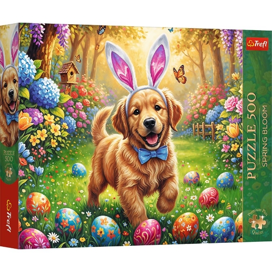 Imagine PUZZLE TREFL 500 PREMIUM PLUS SPRING BLOOM CAINE DE PASTE