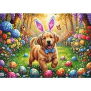 Imagine PUZZLE TREFL 500 PREMIUM PLUS SPRING BLOOM CAINE DE PASTE