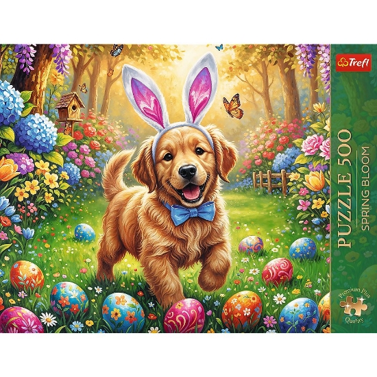 Imagine PUZZLE TREFL 500 PREMIUM PLUS SPRING BLOOM CAINE DE PASTE
