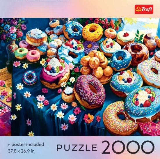 Imagine PUZZLE TREFL 2000 COLECTIA SUA GOGOSI COLORATE CU POSTER INCLUS