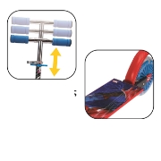 Imagine TROTINETA CU 2 ROTI LUMINOASE SPIDERMAN  