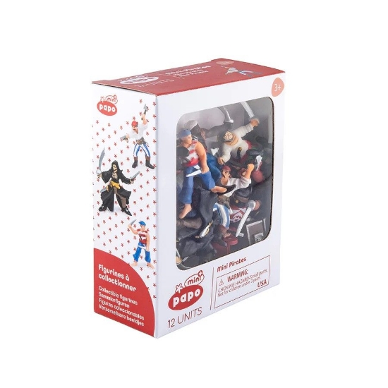 Imagine PAPO FIGURINA MINIFIGURINE PIRATI 12 PIESE