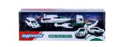 Imagine MAJORETTE SET 4 MASINUTE DE POLITIE DUBAI METALICE MERCEDES AMG 7.5CM